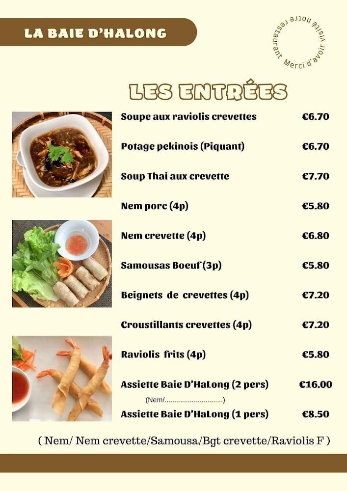 Restaurant LA BAIE D'HALONG - Menu Image 4